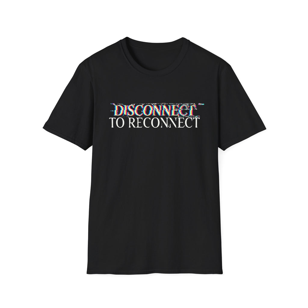 Disconnect Glitch Graphic T-Shirt