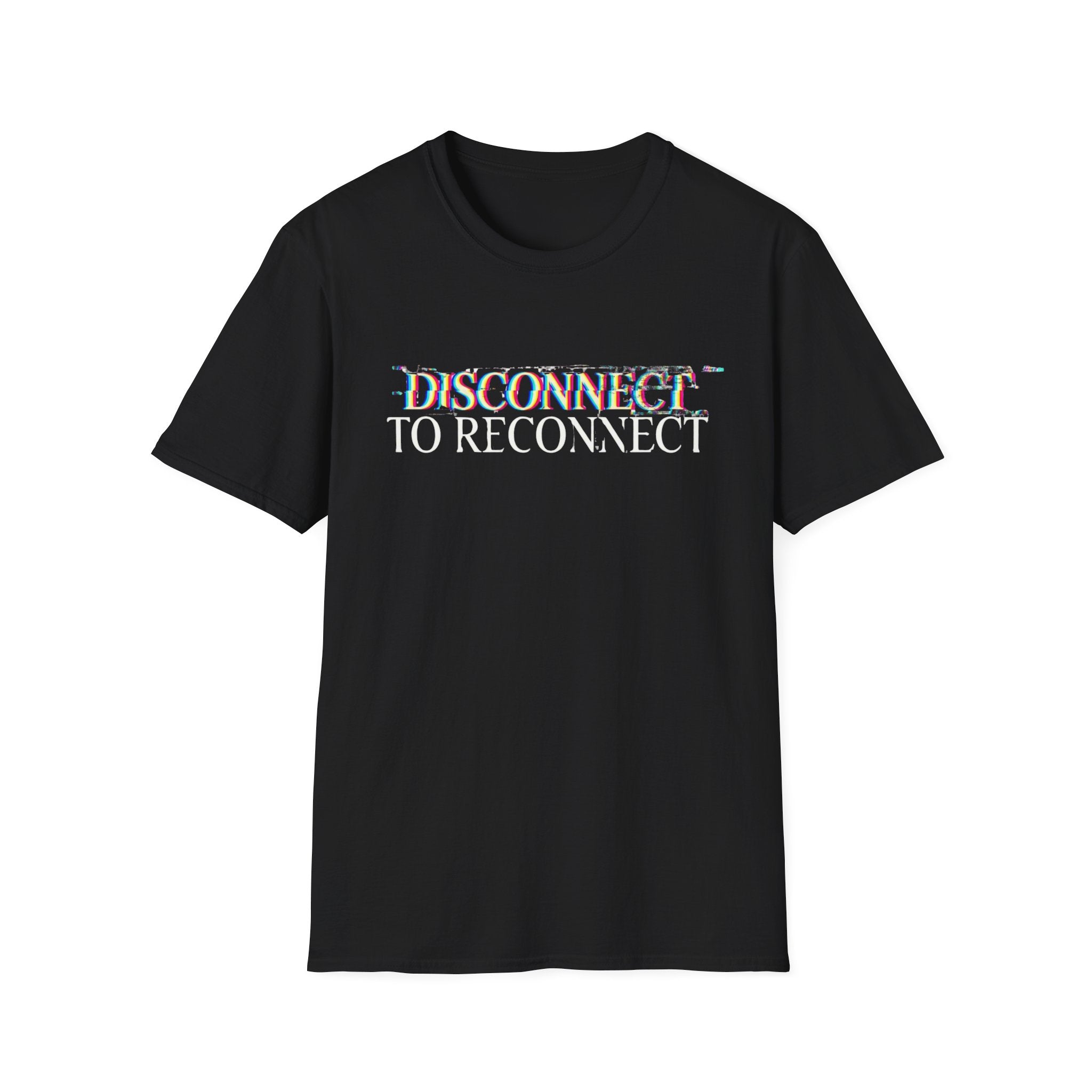 Disconnect Glitch Graphic T-Shirt