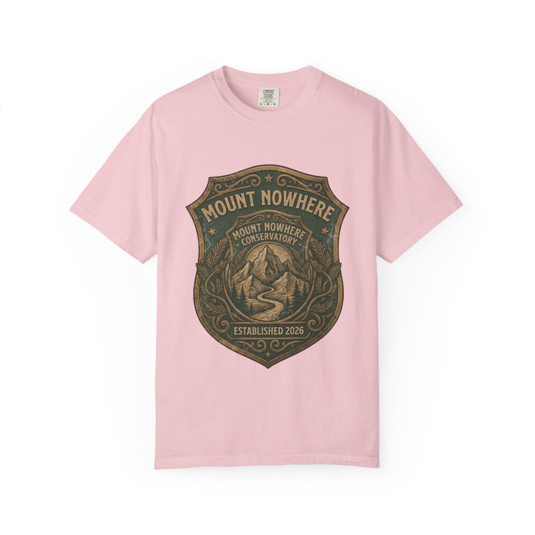 Mount Nowhere Vintage Mountain T-Shirt — Retro Outdoor Adventure Tee