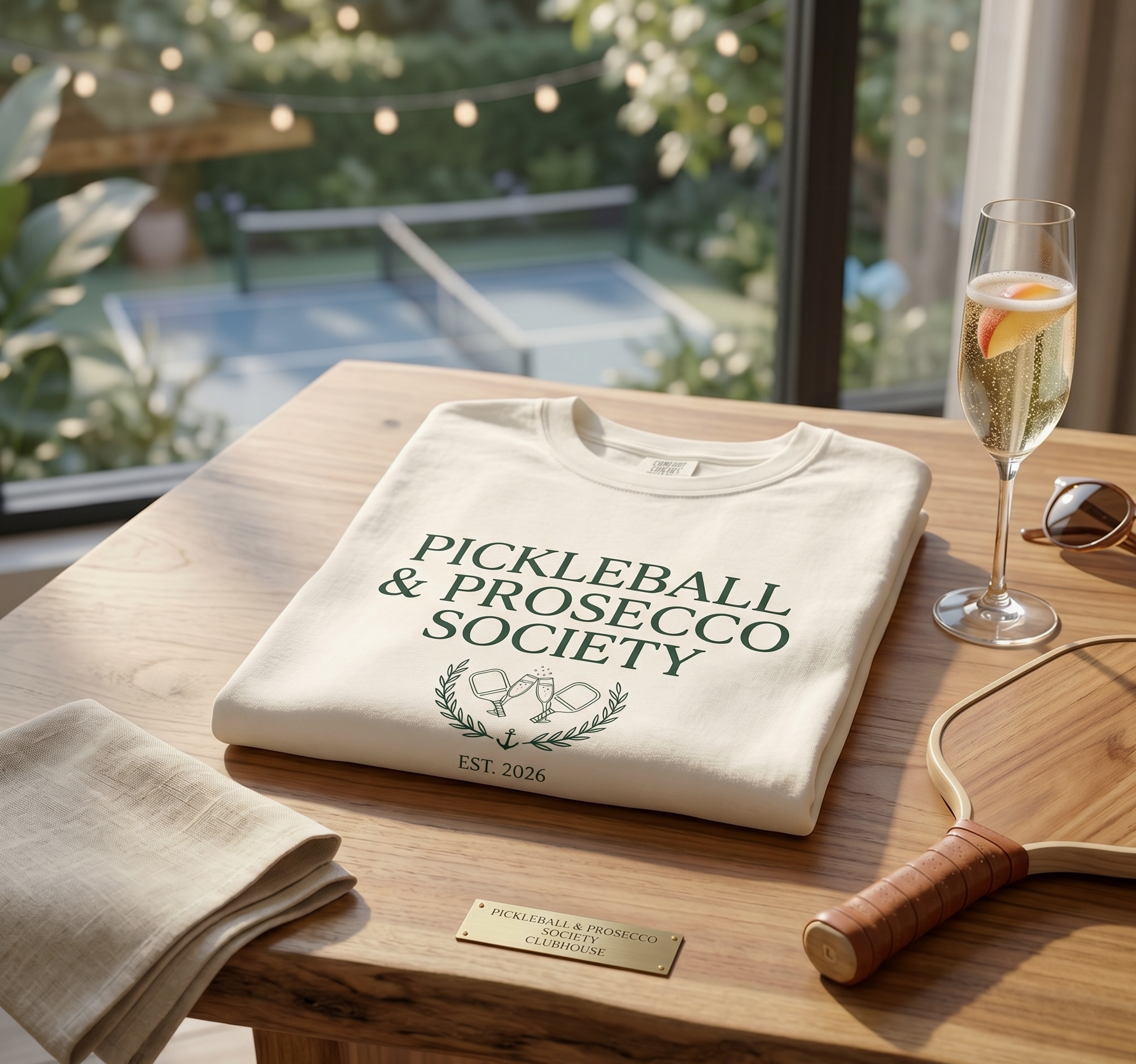 Pickleball & Prosecco Society T-Shirt