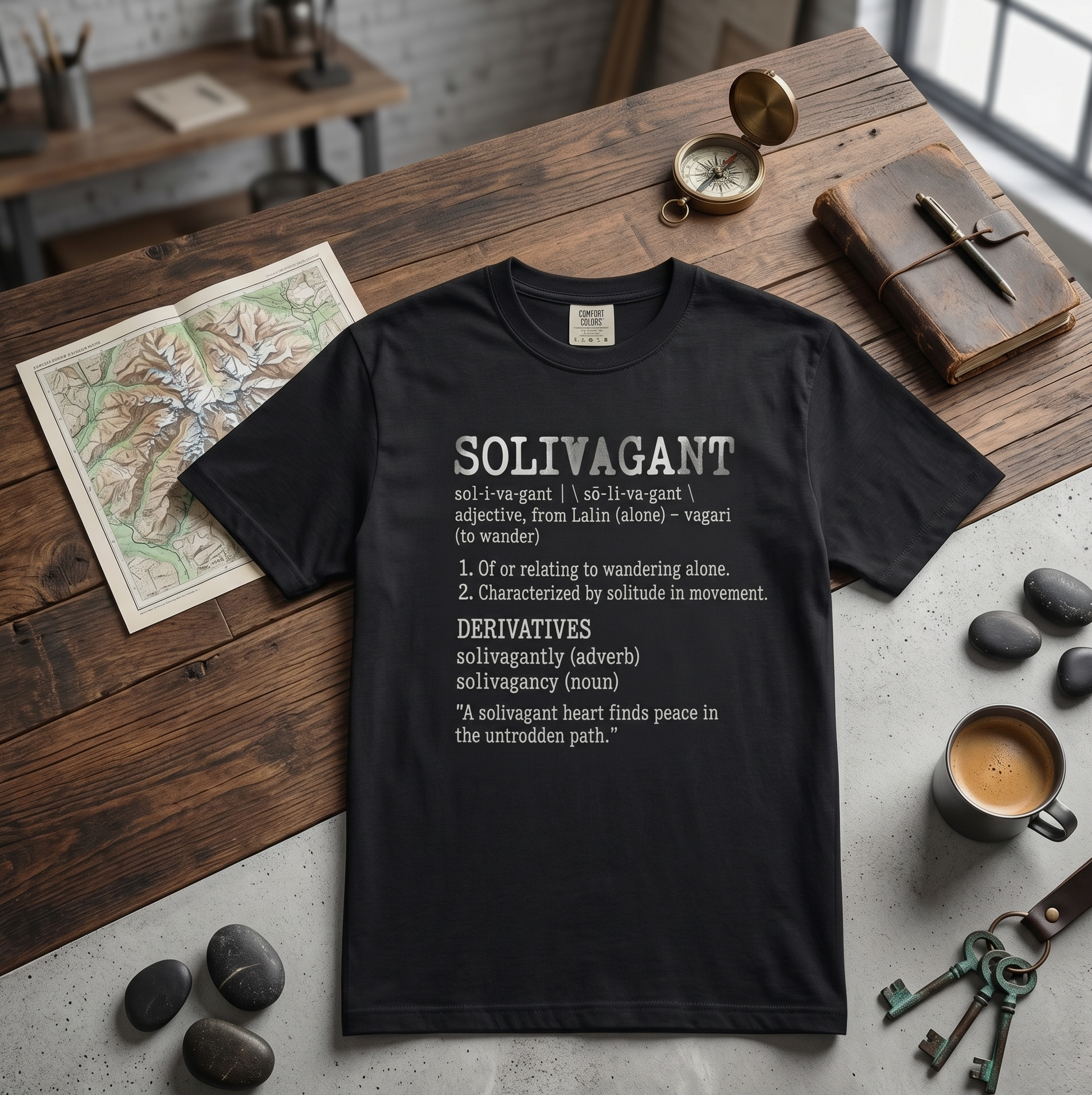 Solivagant Definition T-Shirt — Wanderlust Travel Graphic Tee