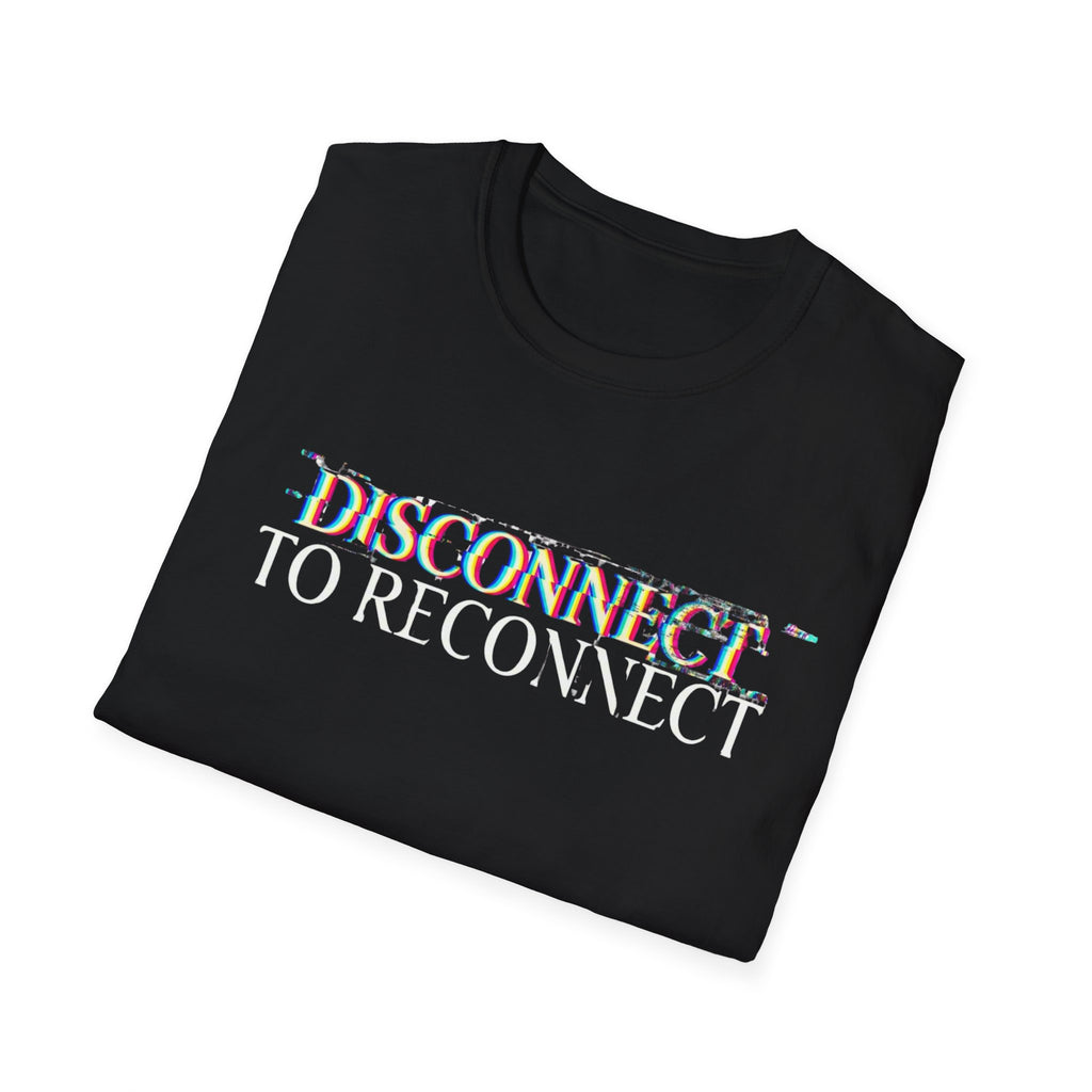 Disconnect Glitch Graphic T-Shirt